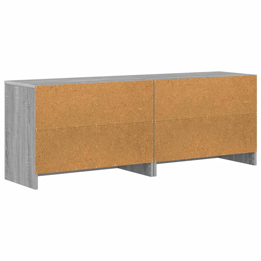 Armoire de lit avec étagère 2 pcs Sonoma gris 66 x 33 x 48 cm - 7