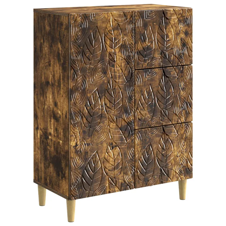 Buffet Chêne fumé 66 x 34,5 x 90 cm Bois d'ingénierie - 2