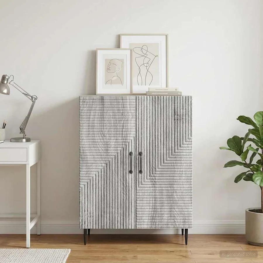 Buffet Sonoma gris 66 x 34,5 x 89,5 cm Bois d'ingénierie - 4