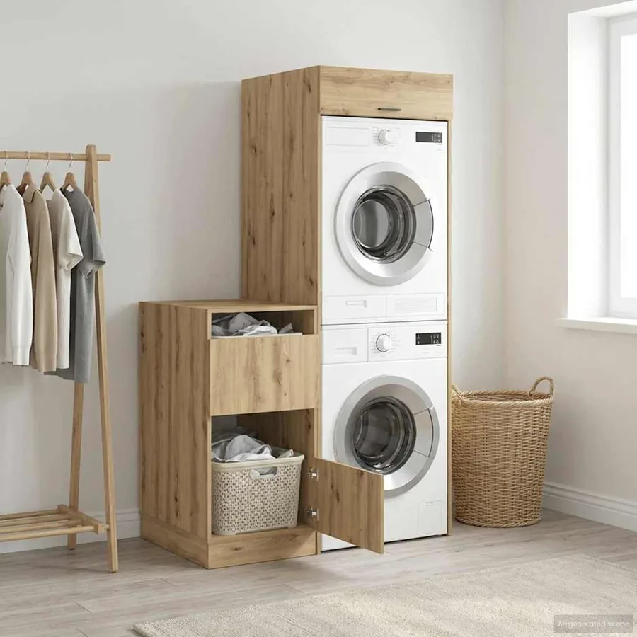 Ensemble de meubles de rangement pour la buanderie 2 pc