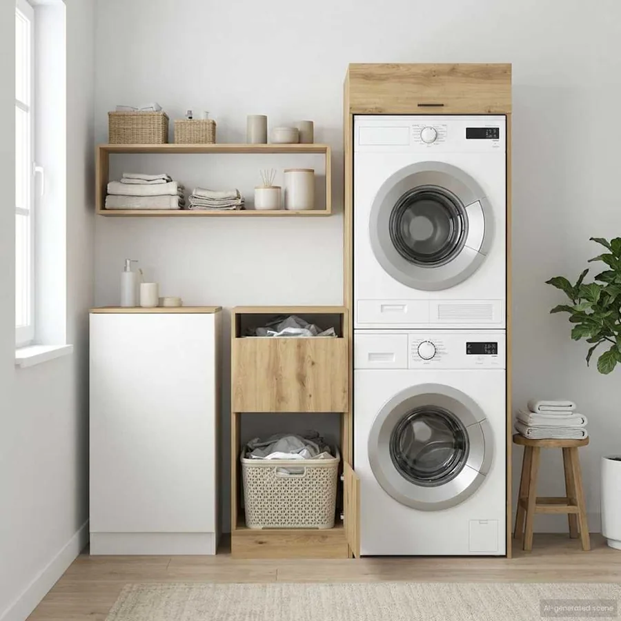 Ensemble de meubles de rangement pour la buanderie 2 pc - 4