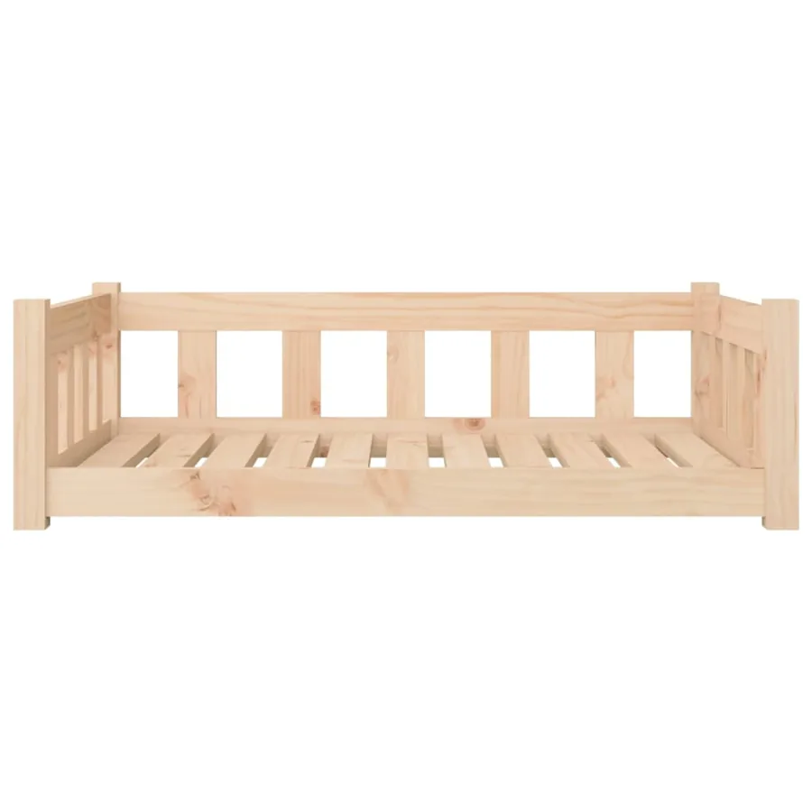 Lit pour chien 95,5x65,5x28 cm bois de pin solide - 4