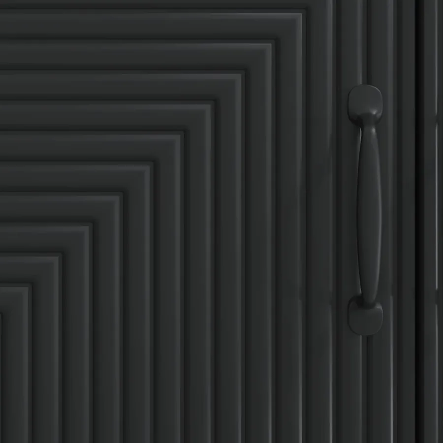 Buffet Noir 66 x 34,5 x 89,5 cm Bois d'ingénierie - 10