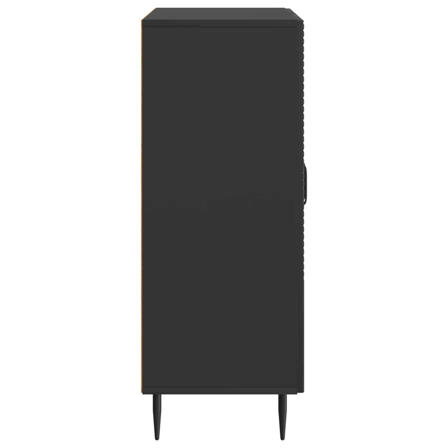 Buffet Noir 66 x 34,5 x 89,5 cm Bois d'ingénierie - 7