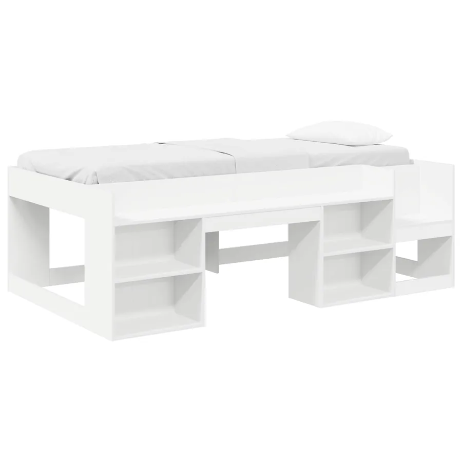 Cadre de lit pour enfants avec rangement Blanc 90 x 200 cm - 2