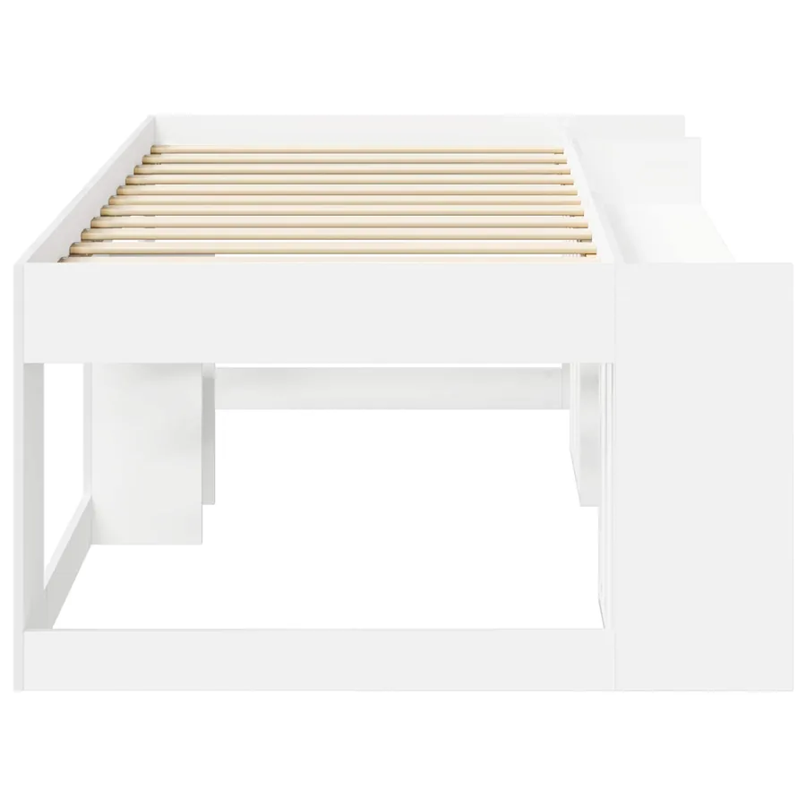 Cadre de lit pour enfants avec rangement Blanc 90 x 200 cm - 4