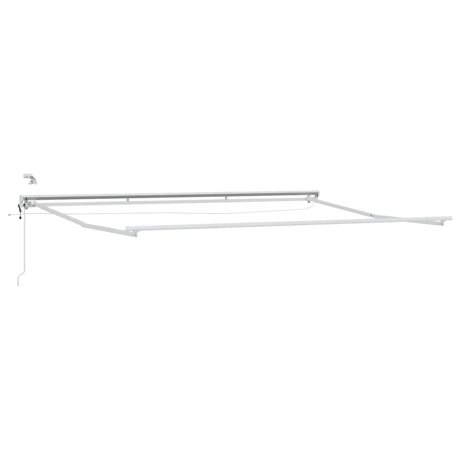 Cadre de store électrique avec LED Blanc 4 x 2 m Aluminium - 2