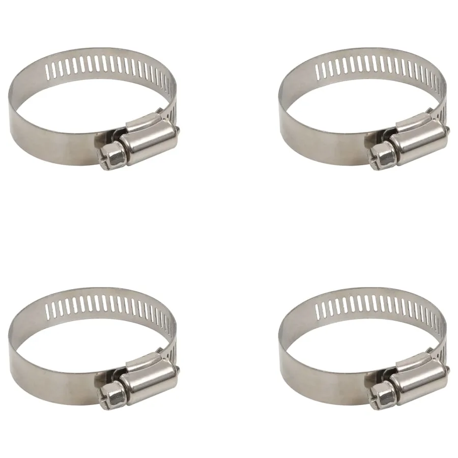 Tuyau de piscine avec colliers de serrage Bleu 38 mm 12 m - 5