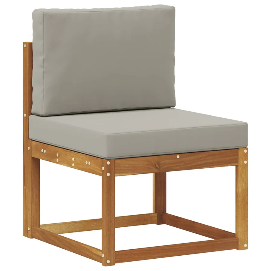 Ensemble de canapés d'extérieur 10 pcs Gris Naturel et Clair - 5