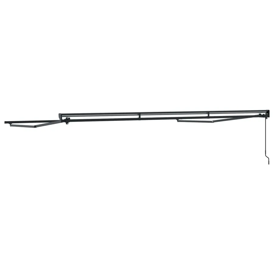 Cadre de auvent manuel Réglable Anthracite 4 × 3,5 m Acier - 5