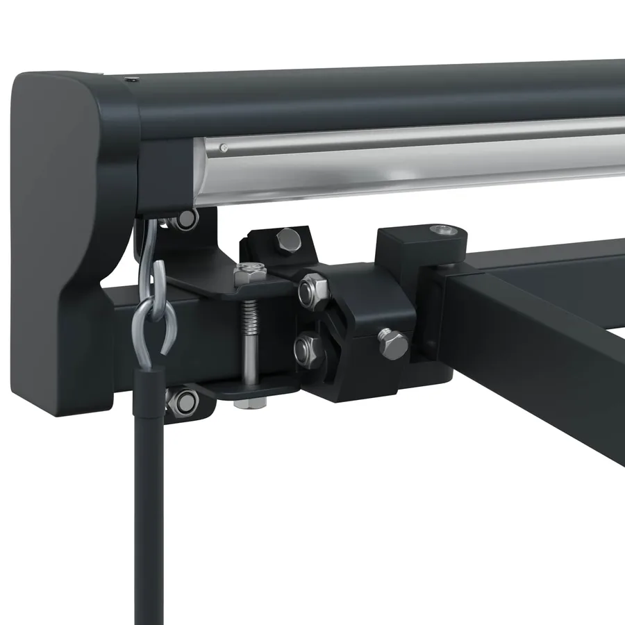 Cadre de auvent manuel Réglable Anthracite 4 × 3,5 m Acier - 7