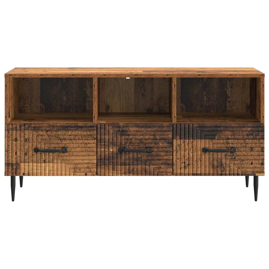 Meuble TV Bois ancien 102 x 34,5 x 50 cm Bois d'ingénierie - 6
