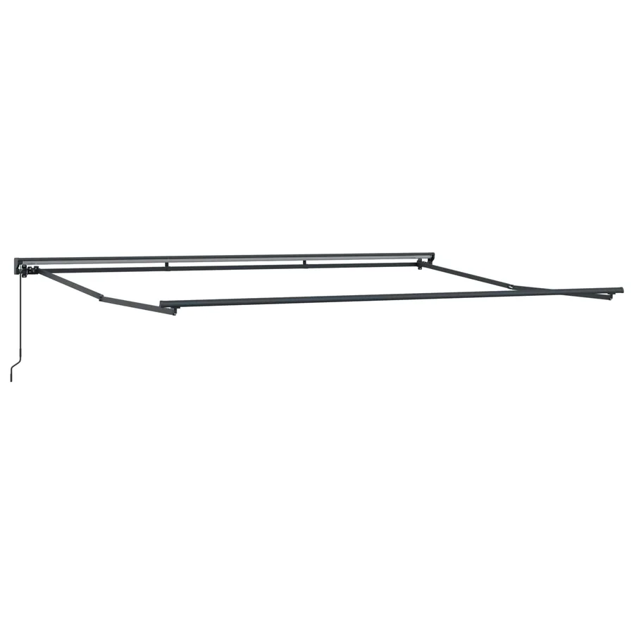 Auvent rétractable manuel Blanc 4 × 3,5 m - 3
