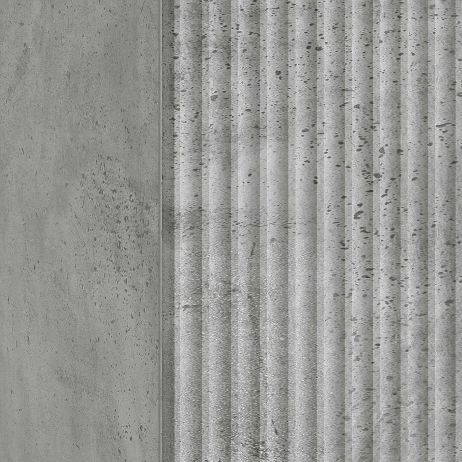 Cabinet de chevet 2 pcs Gris béton 43 x 34,5 x 50 cm - 8