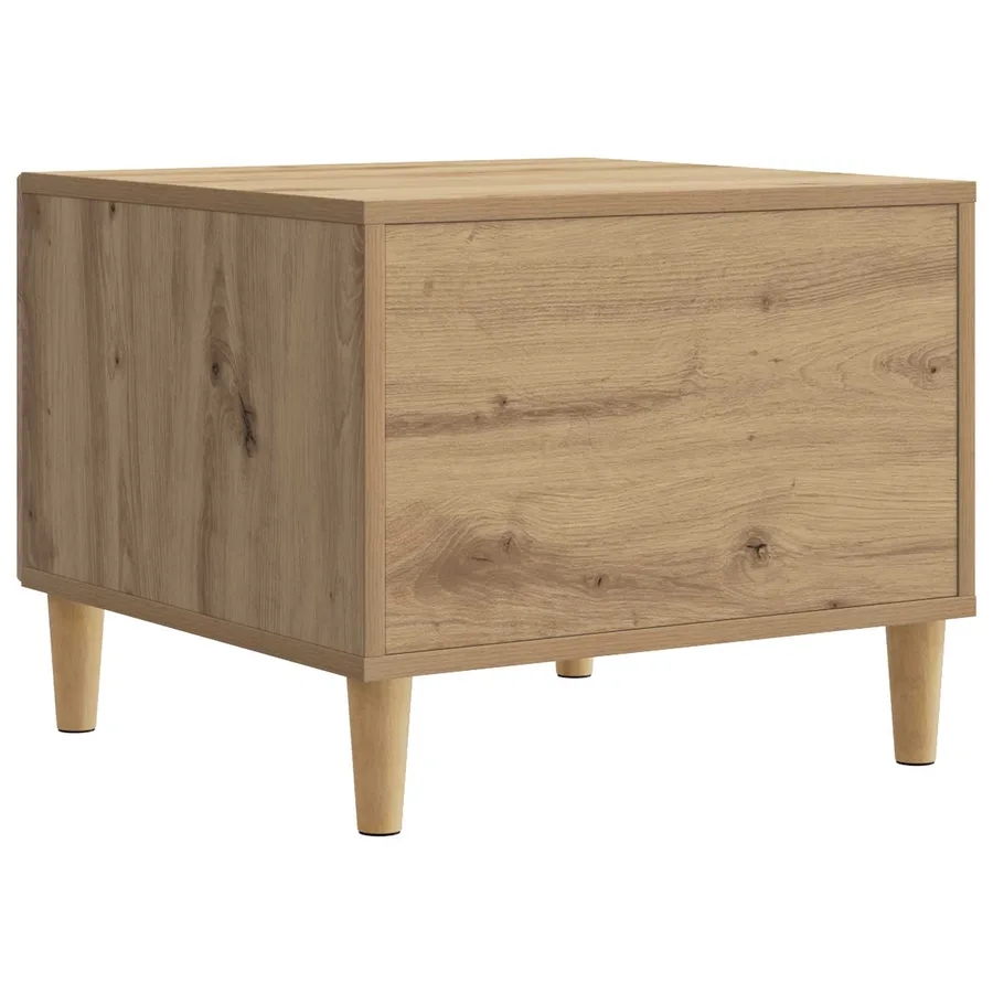 Table basse Chêne artisanal 49 x 50 x 40 cm Bois d'ingénierie - 7