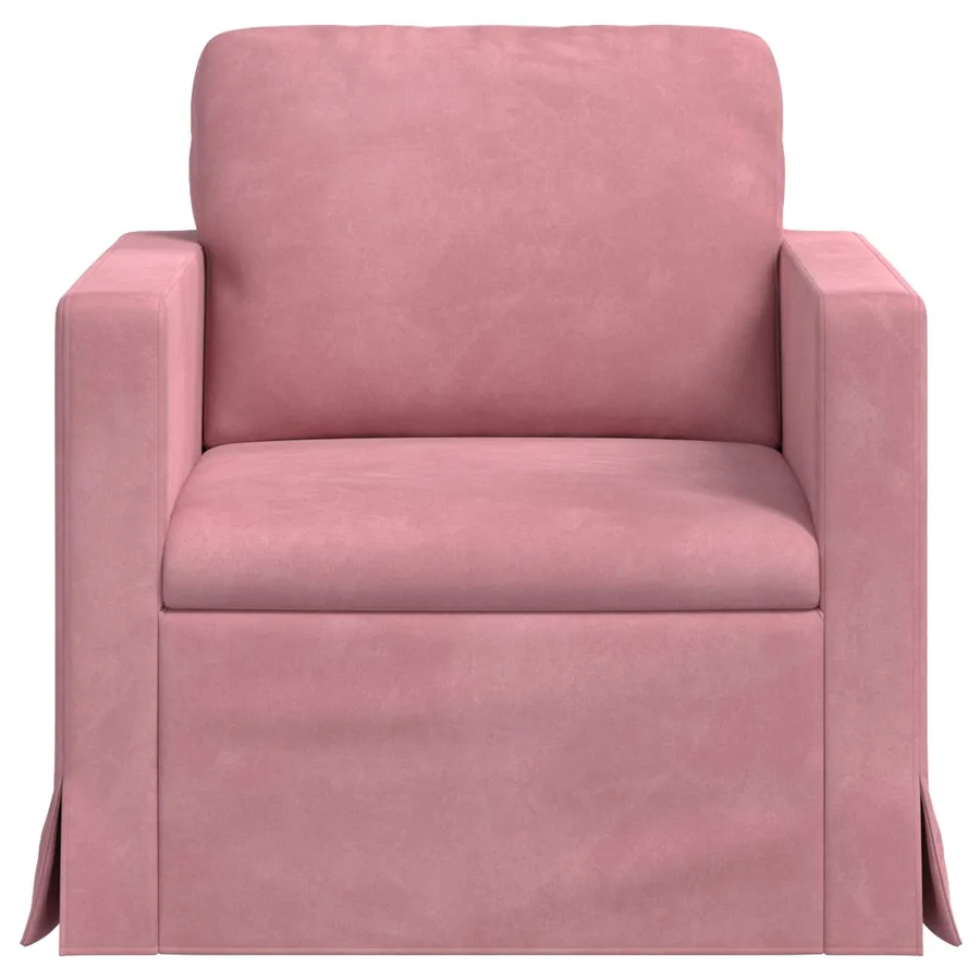 Canapé Rose 78 x 78 x 80 cm Velours - 4