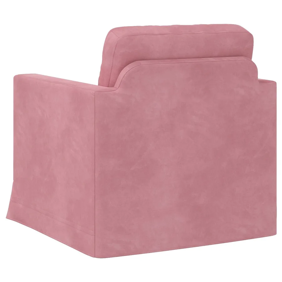 Canapé Rose 78 x 78 x 80 cm Velours - 6