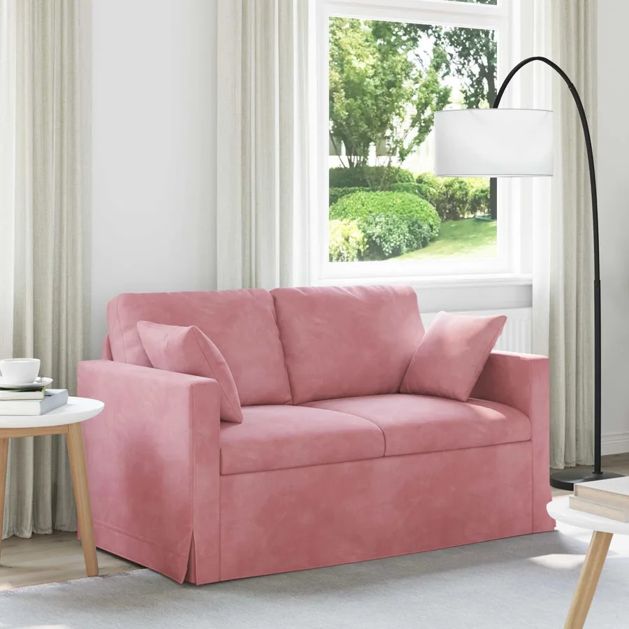 Canapé Rose 138 x 78 x 80 cm Velours