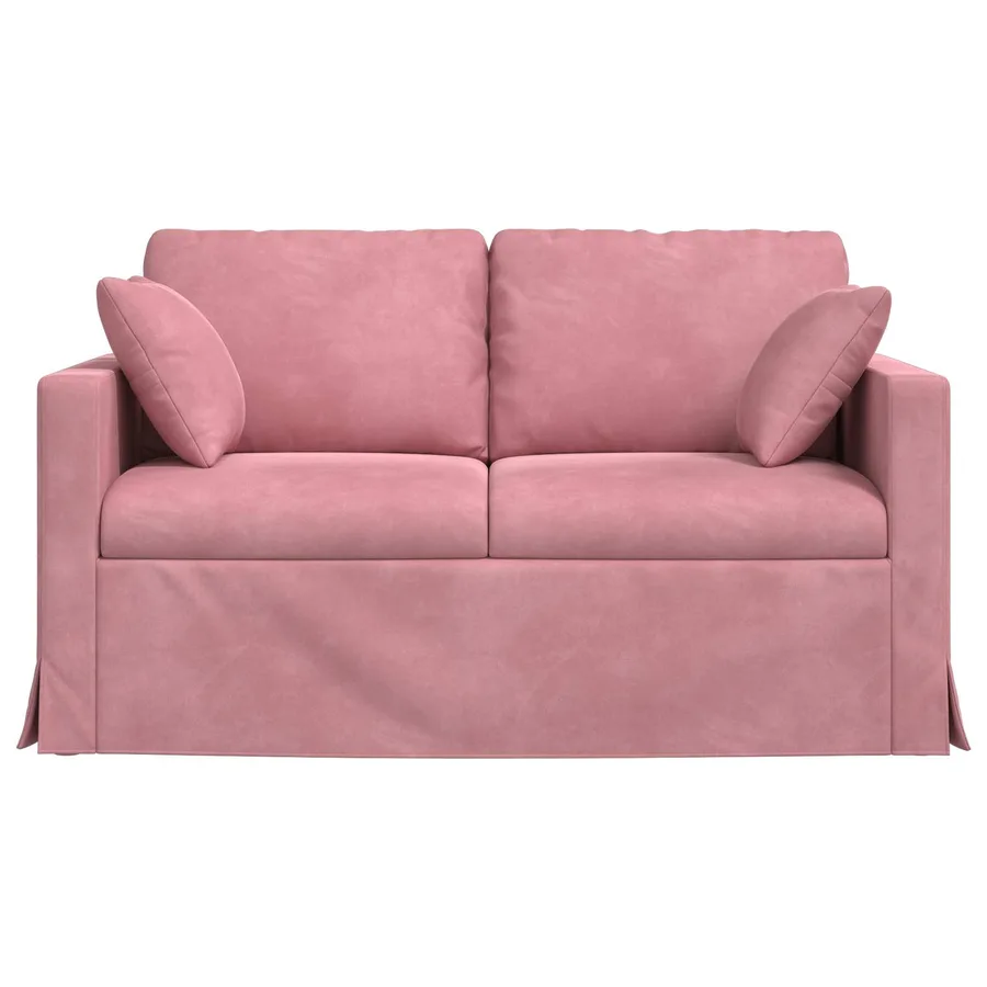 Canapé Rose 138 x 78 x 80 cm Velours - 4