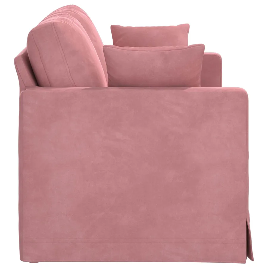 Canapé Rose 138 x 78 x 80 cm Velours - 5