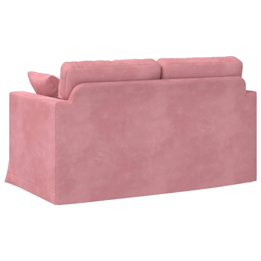 Canapé Rose 138 x 78 x 80 cm Velours - 6