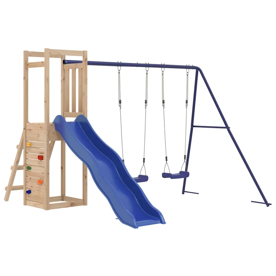 Aire de jeux d'extérieur bois de pin massif - 2