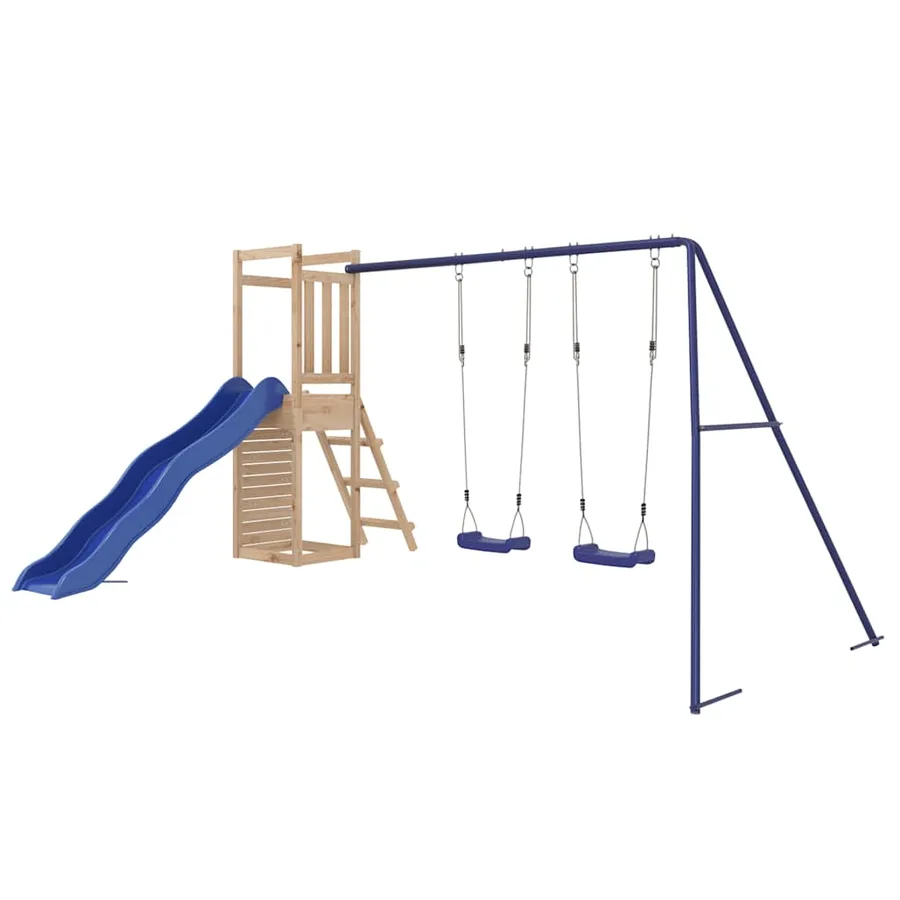 Aire de jeux d'extérieur bois de pin massif - 3