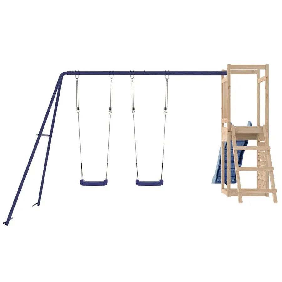 Aire de jeux d'extérieur bois de pin massif - 6