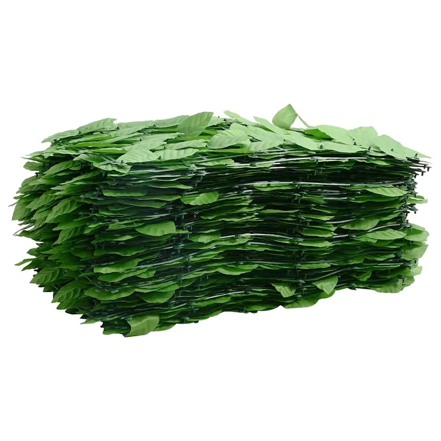Écran de balcon avec feuilles vert 600x100 cm - 3