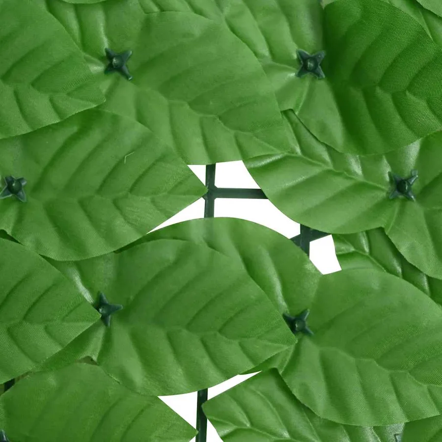 Écran de balcon avec feuilles vert 600x100 cm - 4