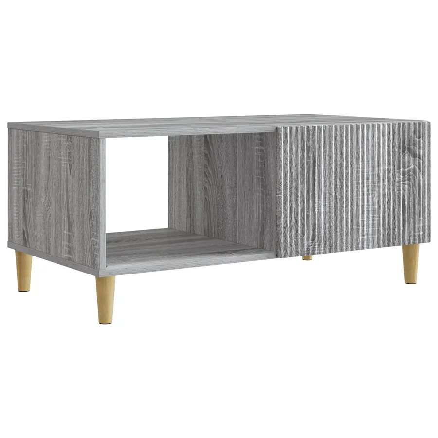 Table basse Sonoma gris 90 x 50 x 40 cm Bois d'ingénierie - 2