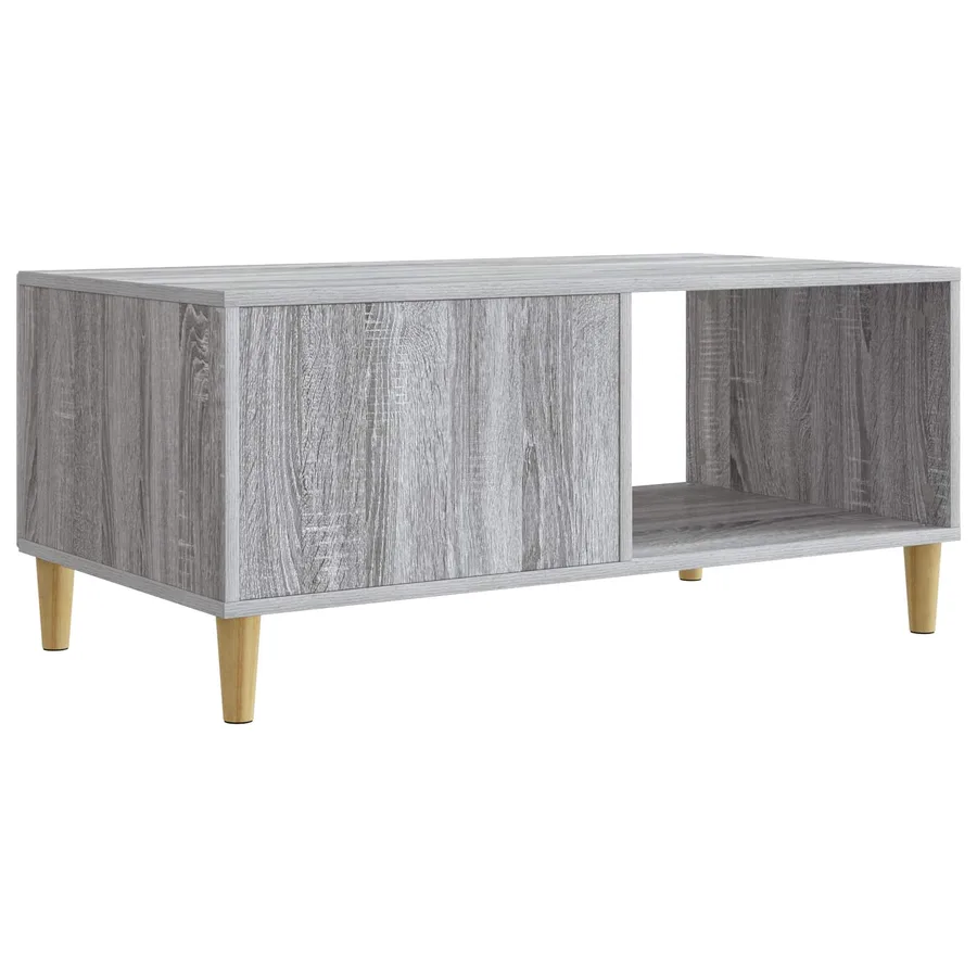 Table basse Sonoma gris 90 x 50 x 40 cm Bois d'ingénierie - 7