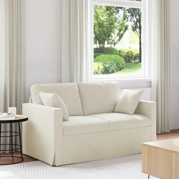 Canapé Crème 138 x 78 x 80 cm Velours