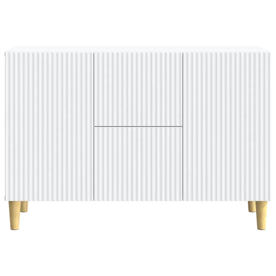 Buffet Blanc 89 x 34,5 x 60 cm Bois d'ingénierie - 6