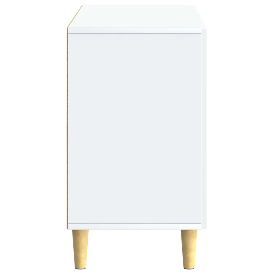 Buffet Blanc 89 x 34,5 x 60 cm Bois d'ingénierie - 7
