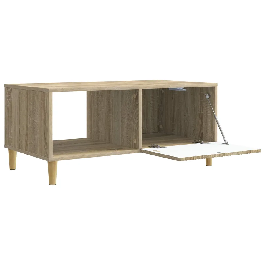Table basse Chêne Sonoma 90 x 50 x 40 cm Bois d'ingénierie - 4