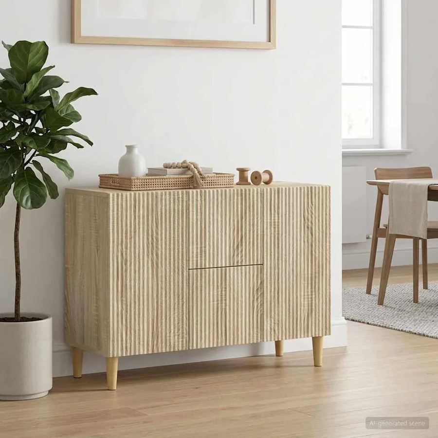 Buffet Chêne Sonoma 89 x 34,5 x 60 cm Bois d'ingénierie