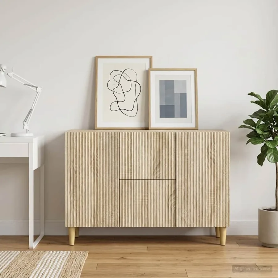 Buffet Chêne Sonoma 89 x 34,5 x 60 cm Bois d'ingénierie - 4