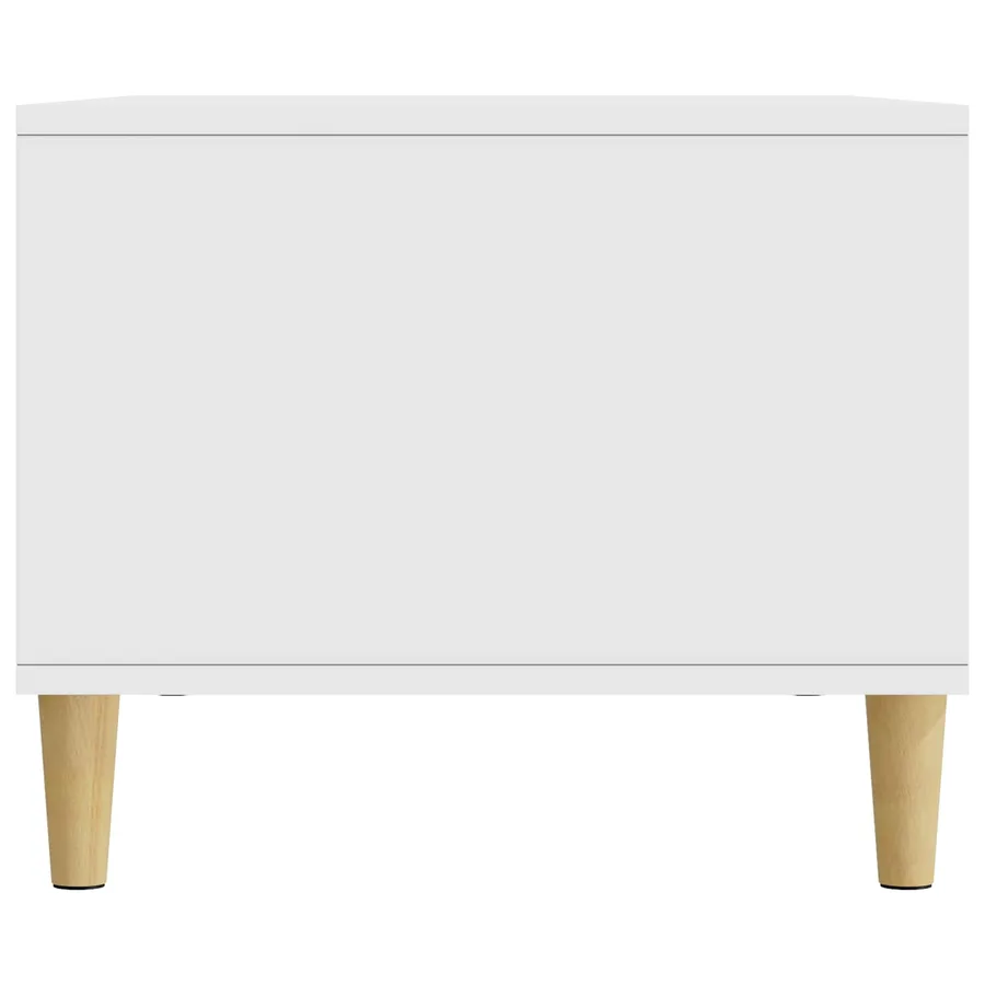 Table basse Blanc 90 x 50 x 40 cm Bois d'ingénierie - 6
