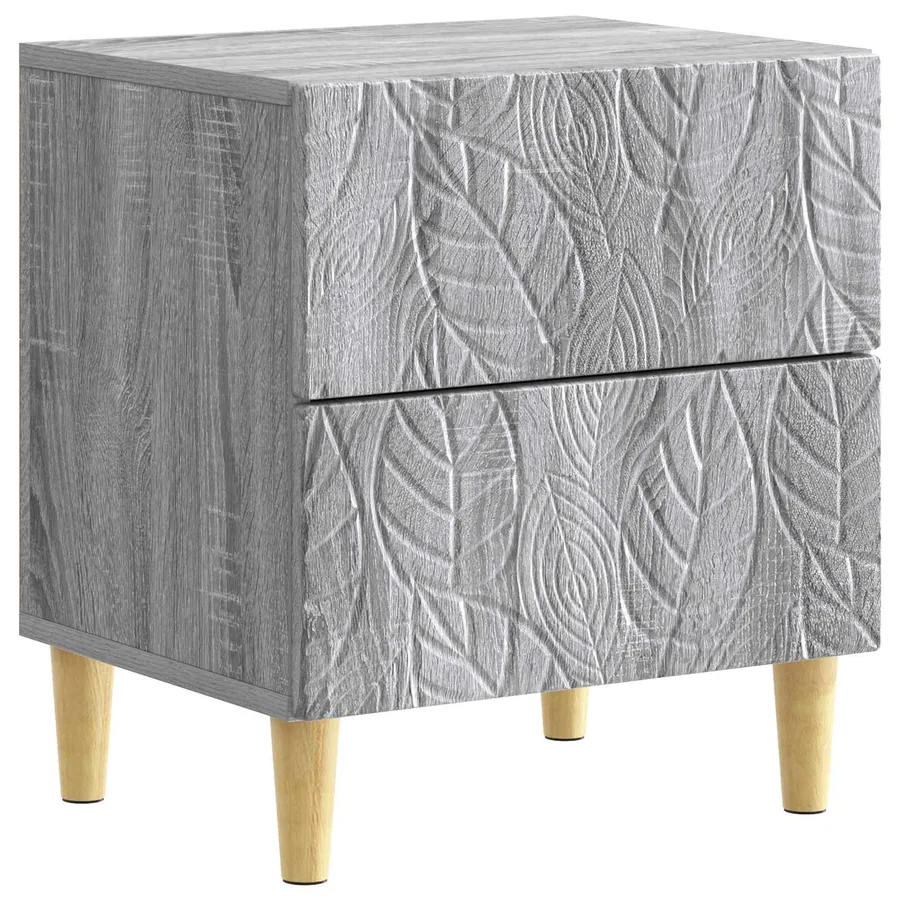 Table de chevet 2 pcs Sonoma gris 43 x 34,5 x 48 cm - 4