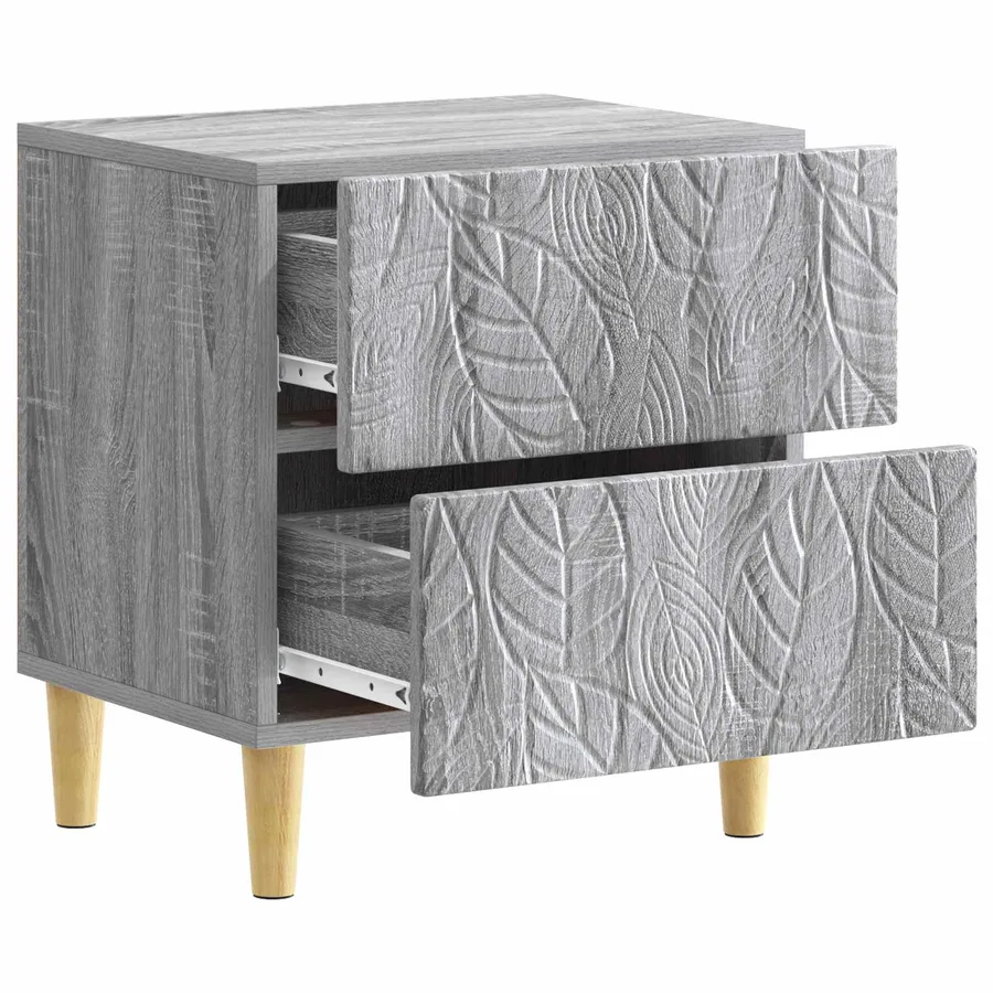 Table de chevet 2 pcs Sonoma gris 43 x 34,5 x 48 cm - 5