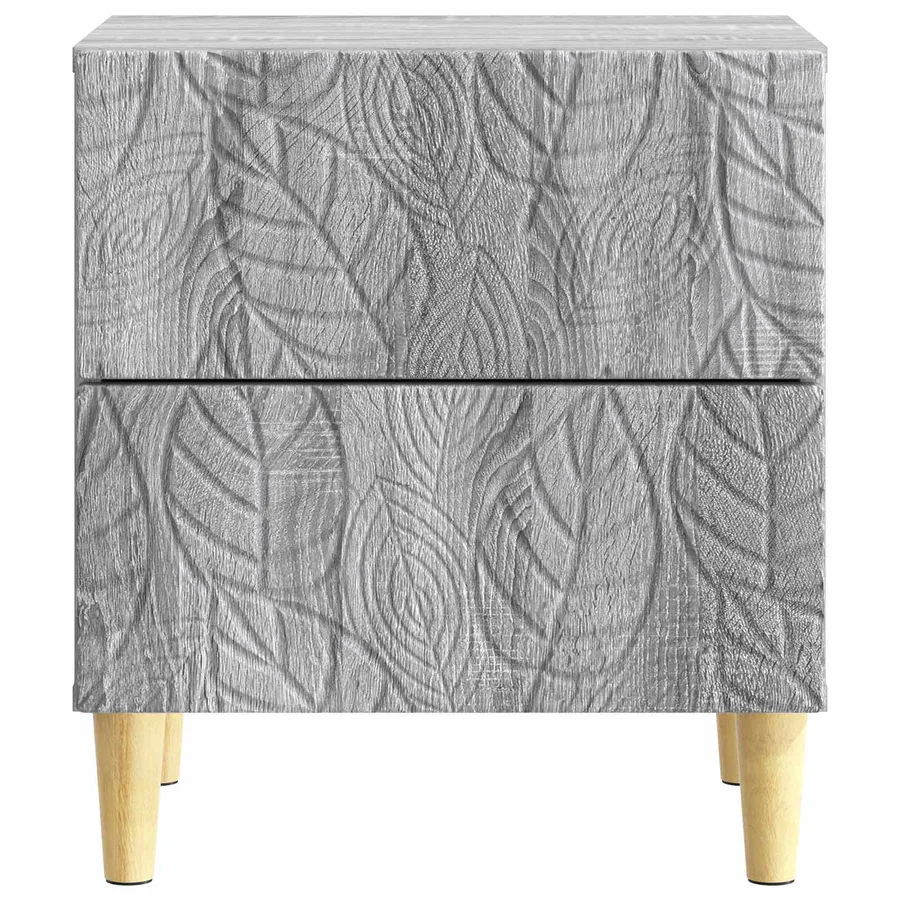 Table de chevet 2 pcs Sonoma gris 43 x 34,5 x 48 cm - 6