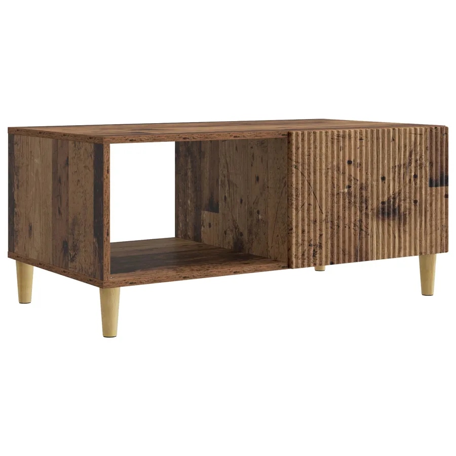 Table basse Bois ancien 90 x 50 x 40 cm Bois d'ingénierie - 2
