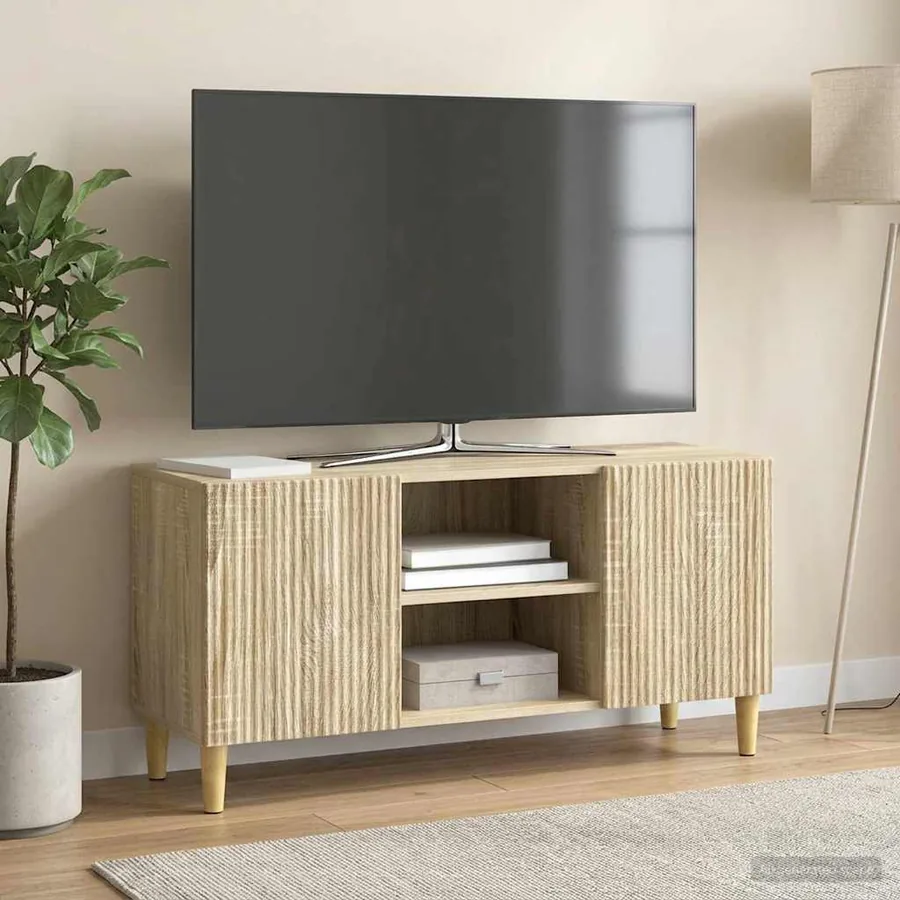 Meuble TV Chêne Sonoma 102 x 34,5 x 50 cm Bois d'ingénierie