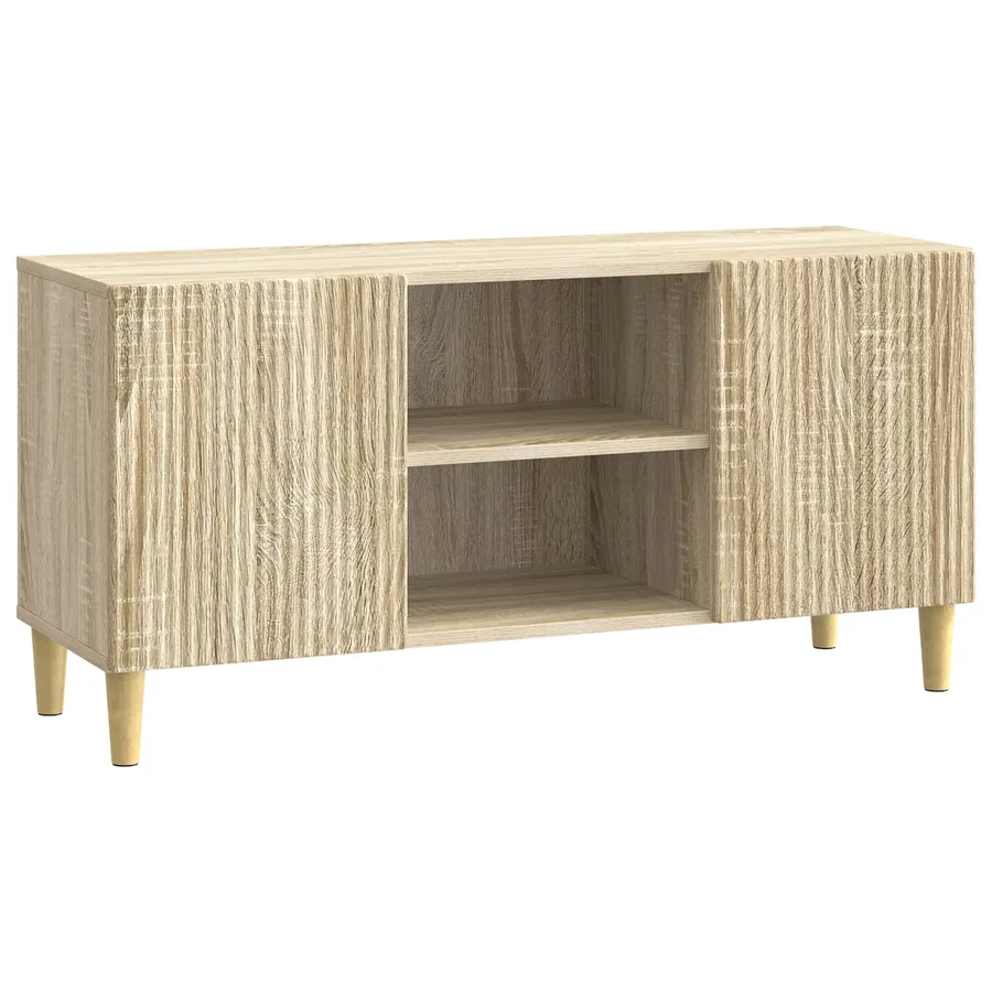 Meuble TV Chêne Sonoma 102 x 34,5 x 50 cm Bois d'ingénierie - 2