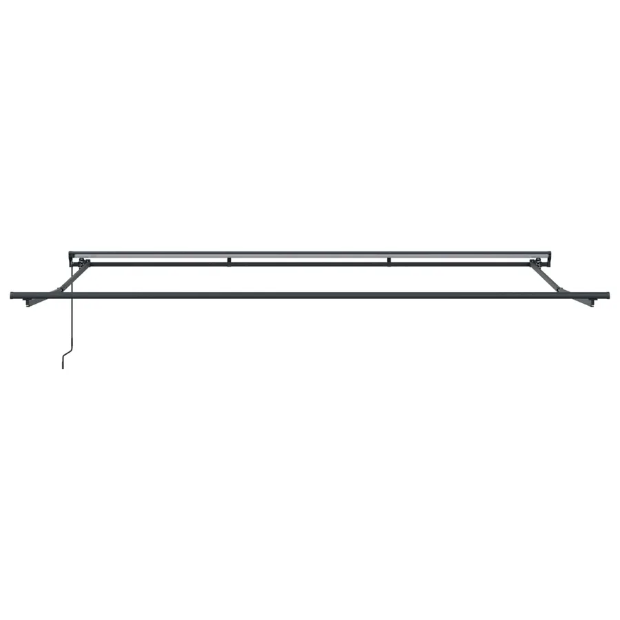 Cadre de auvent manuel Réglable Anthracite 5 × 3,5 m Acier - 3
