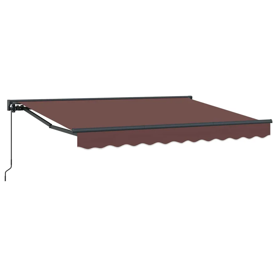 Auvent rétractable manuel Marron 2,5 x 2 m - 2