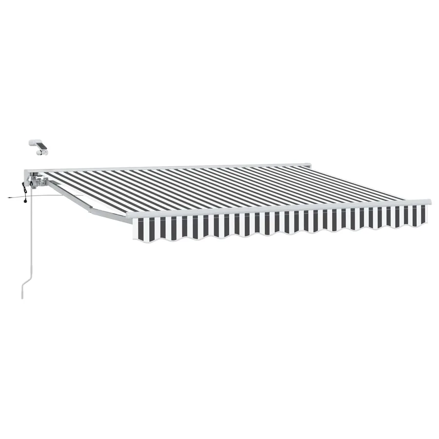 Auvent rétractable électrique Anthracite et blanc 3,5 x 2 m - 2