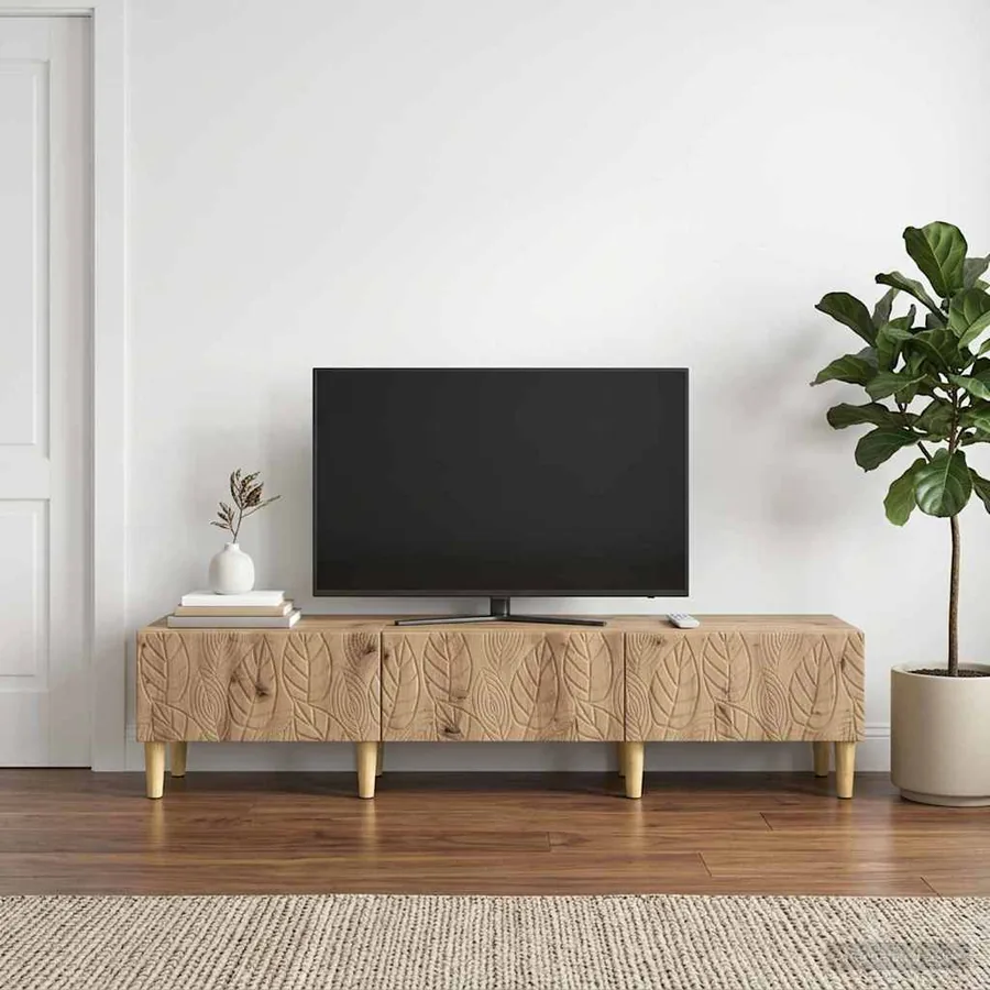 Meuble TV 147 x 34,5 x 30 cm Chêne artisanal Bois d'ingénierie