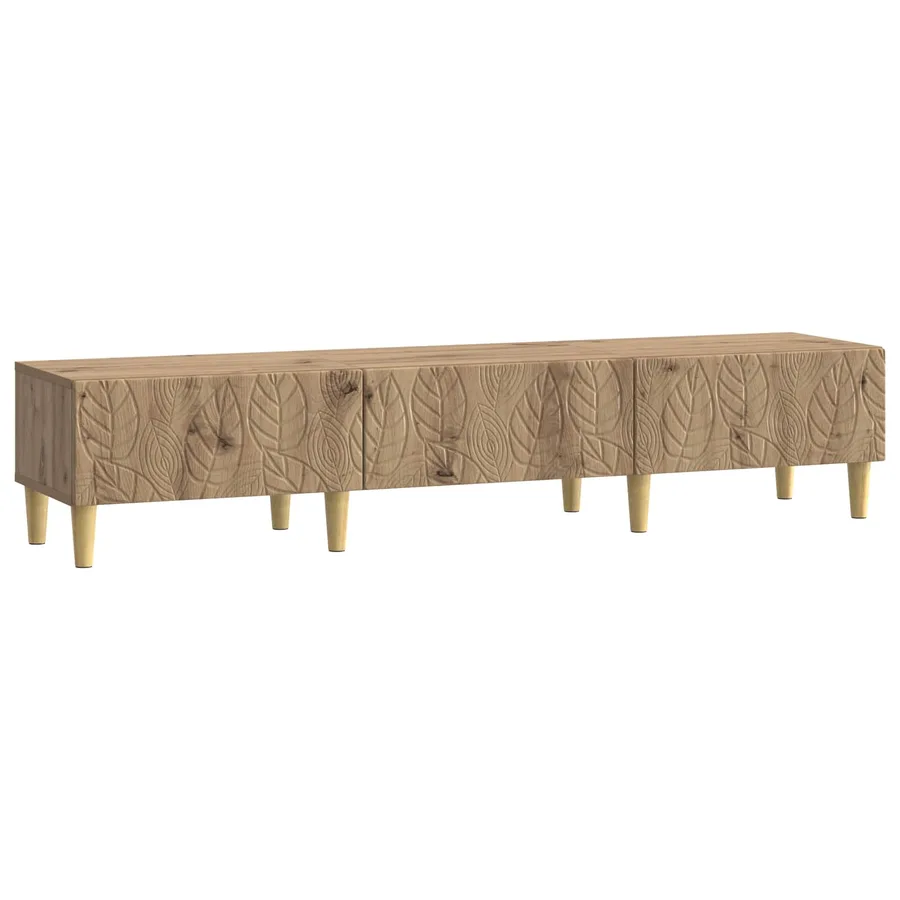 Meuble TV 147 x 34,5 x 30 cm Chêne artisanal Bois d'ingénierie - 2